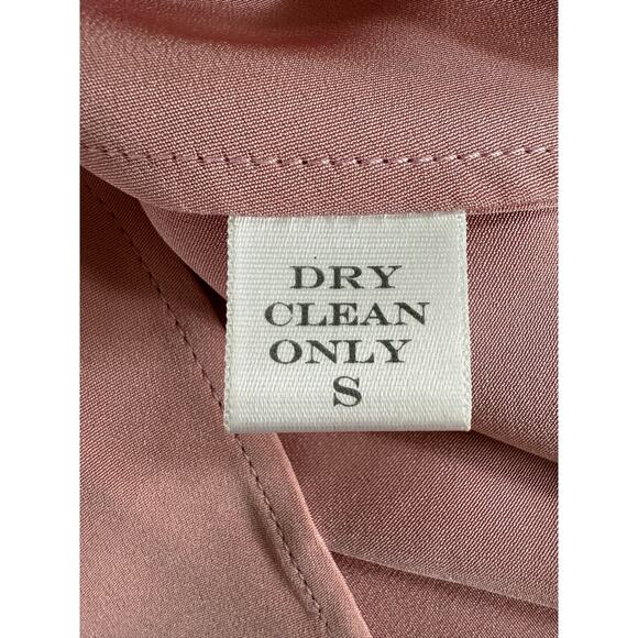 Tish Cox Mini Dress Small Pink One Shoulder Draped Asymmetrical Made in Dallas - Picture 10 of 13